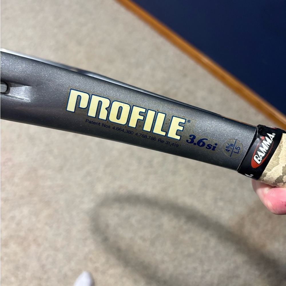 Wilson Silver Tennis Racket - Picture 2 of 7